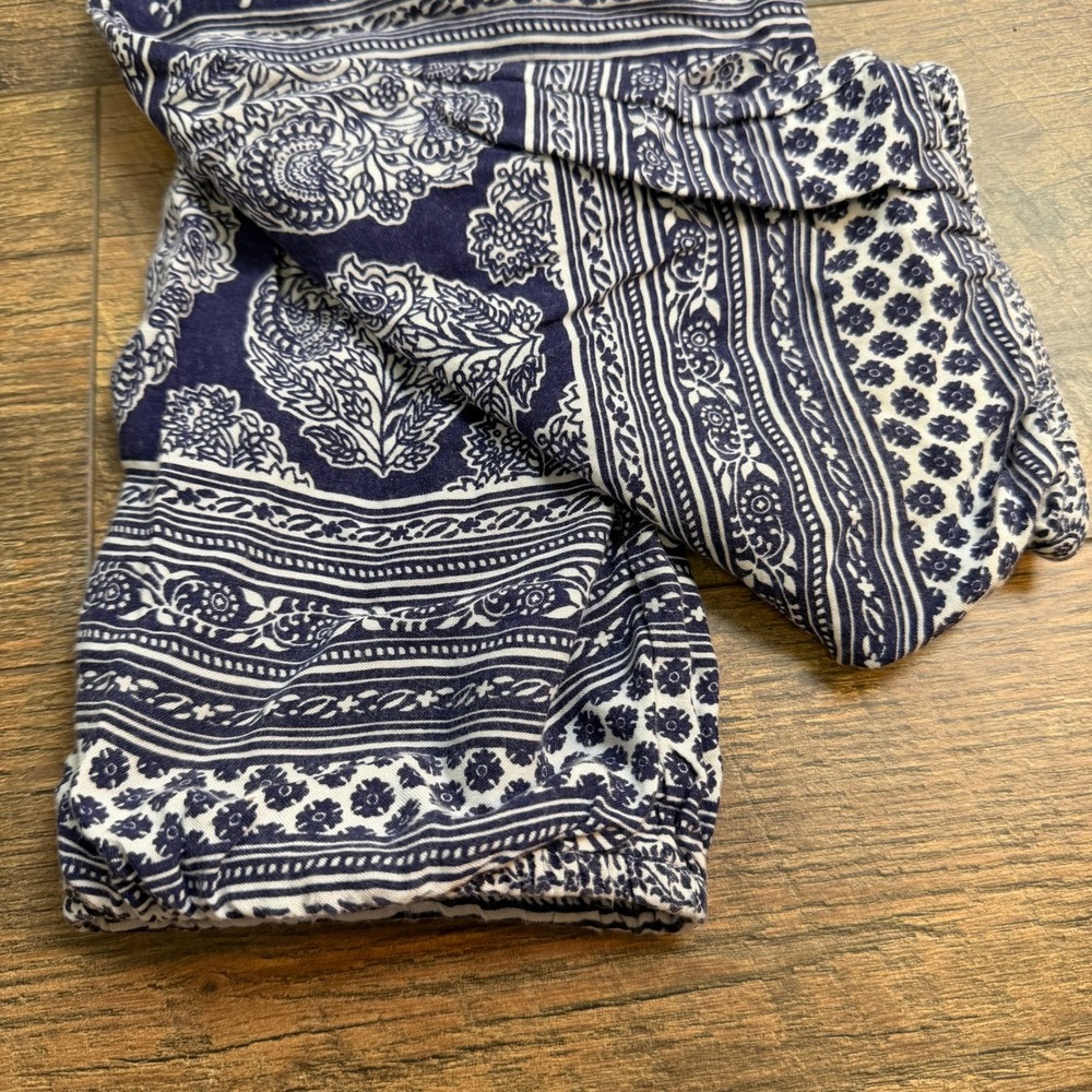 Roxy Purple White Floral Paisley Boho Beach Lounge Pants‎ Drawstring Small - Picture 11 of 11